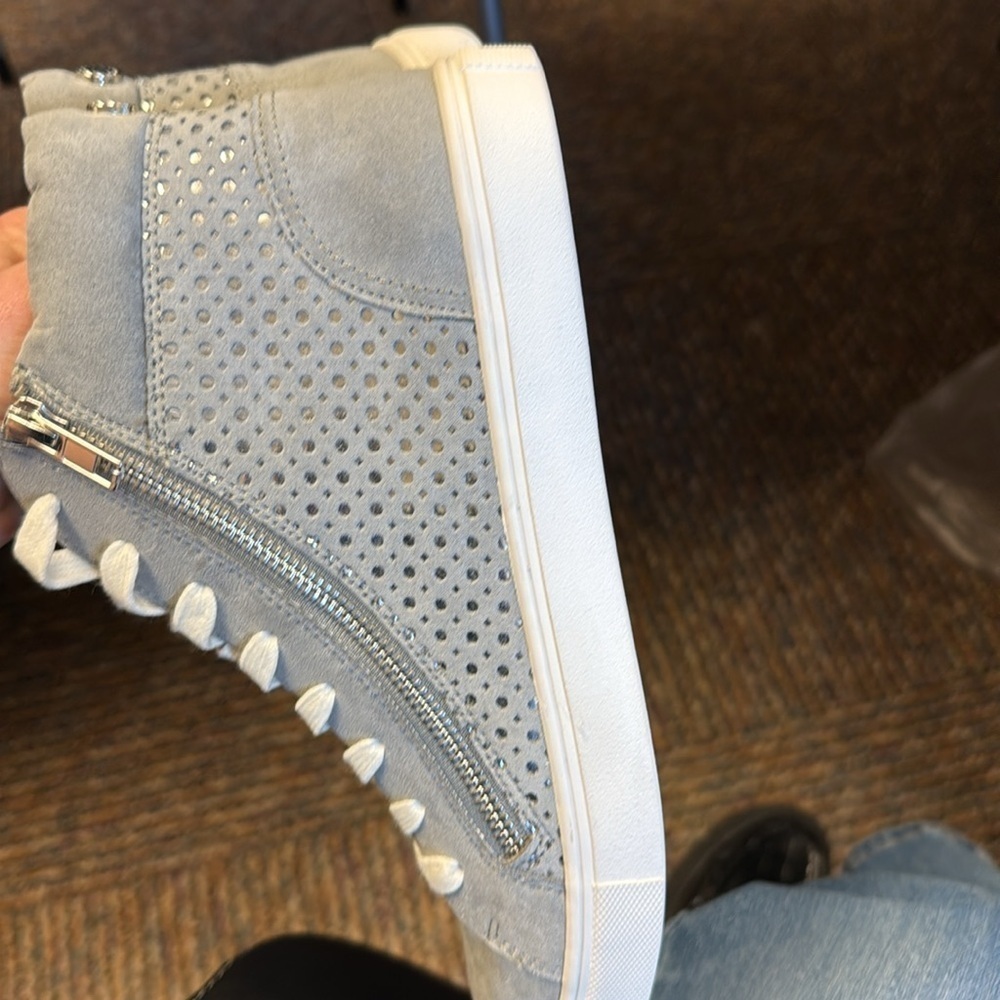 Steve Madden Elyka' Laser Cut High Top Sneaker - Picture 5 of 8